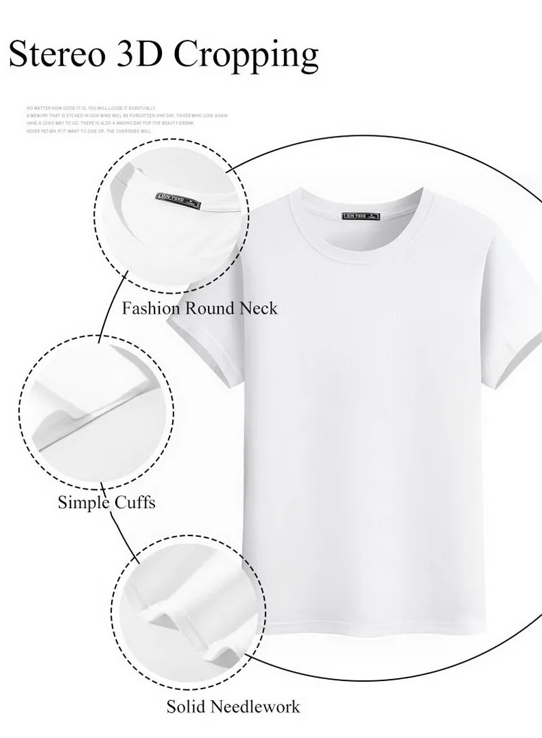 

3Pcs New High Quality Fashion 100% Cotton Men T-Shirt Solid Color Casual Short Sleeve Shirts Summer Tops Tees Men Clothing