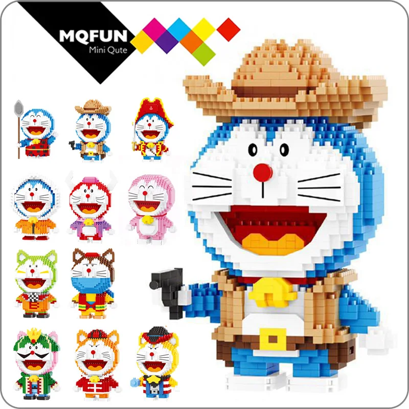 LP аниме Дораэмон животное солдат волшебник зимняя подставка сидящий Кот модель 3D