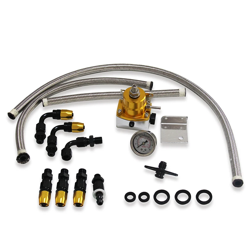 Универсальный Регулируемый топливный Давление регулятор масляный 100psi датчик 6