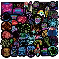 1050pcs vsco neon light graffiti stickers diy laptop guitar luggage skateboard bike car waterproof cool stickers decal kid toys