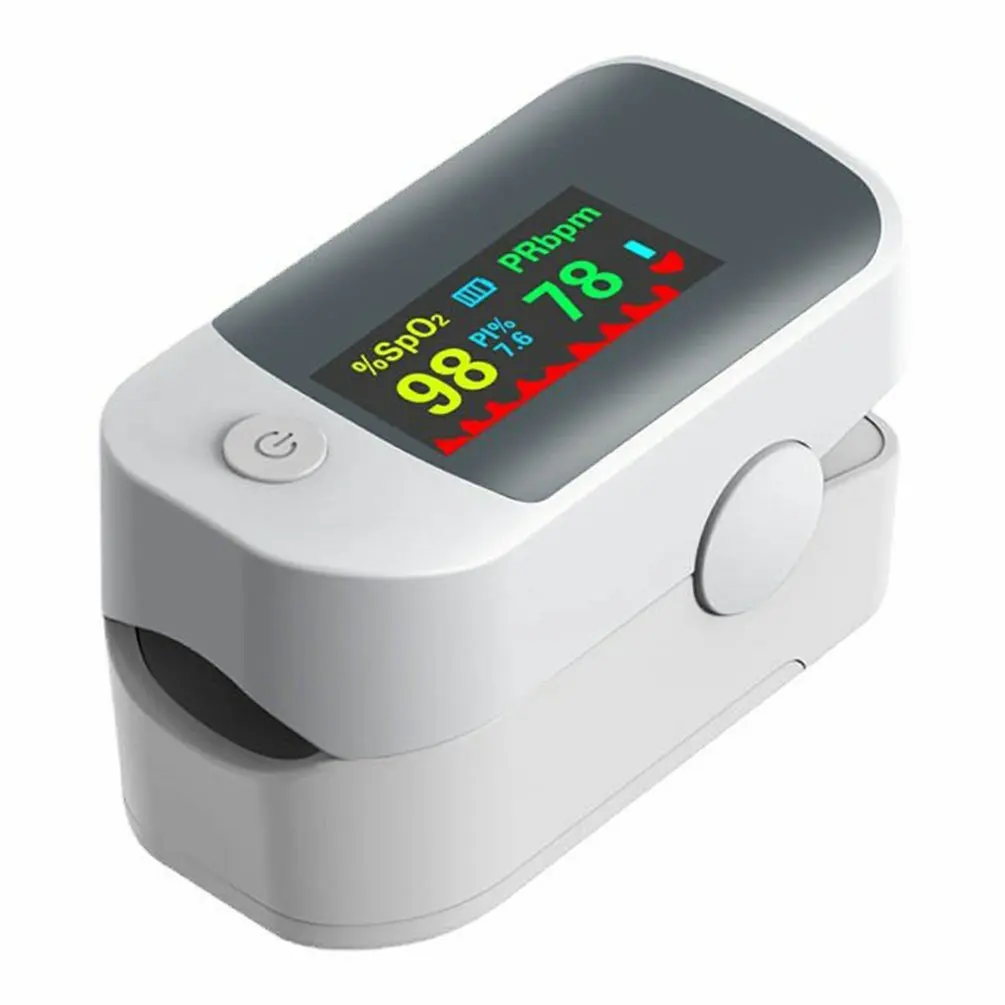 Пульсоксиметр на палец четырехцветный TFT прибор для измерения насыщенности