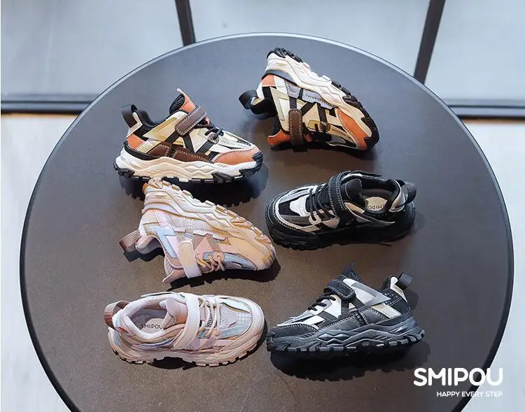 

Size 26-37 Girls Boys Casual Running Sneakers Children Light Sport Shoes Non-slip Kids Wear-resistant Footwear Baby Toddler Shoe