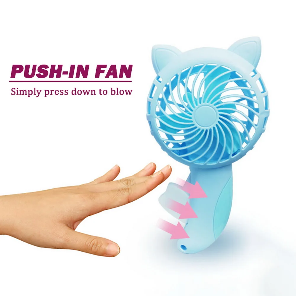 Ручной вентилятор для дома без батареи мини электрический Usb карманные