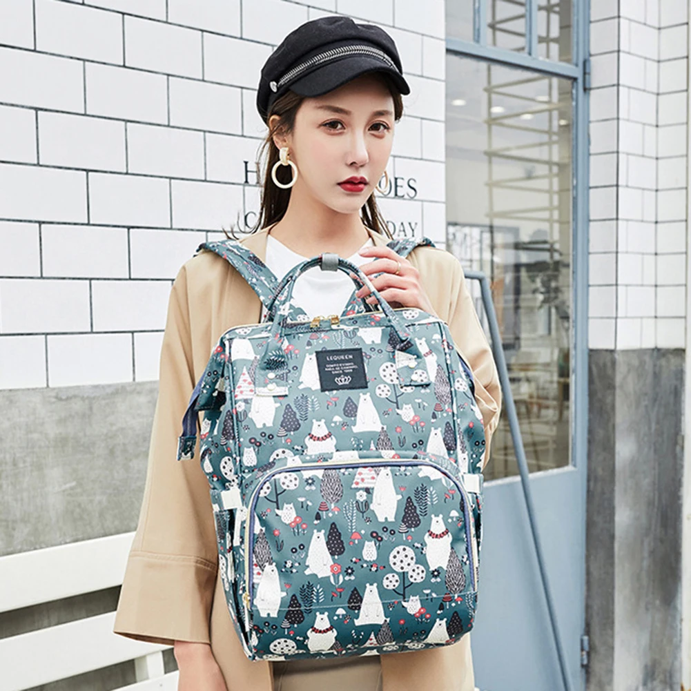 

Folding Bear Diaper Bags Maternity Care Pregnant Women Travel Outing Backpacks Nursing Bag for Baby Care Women's Fashion Bag