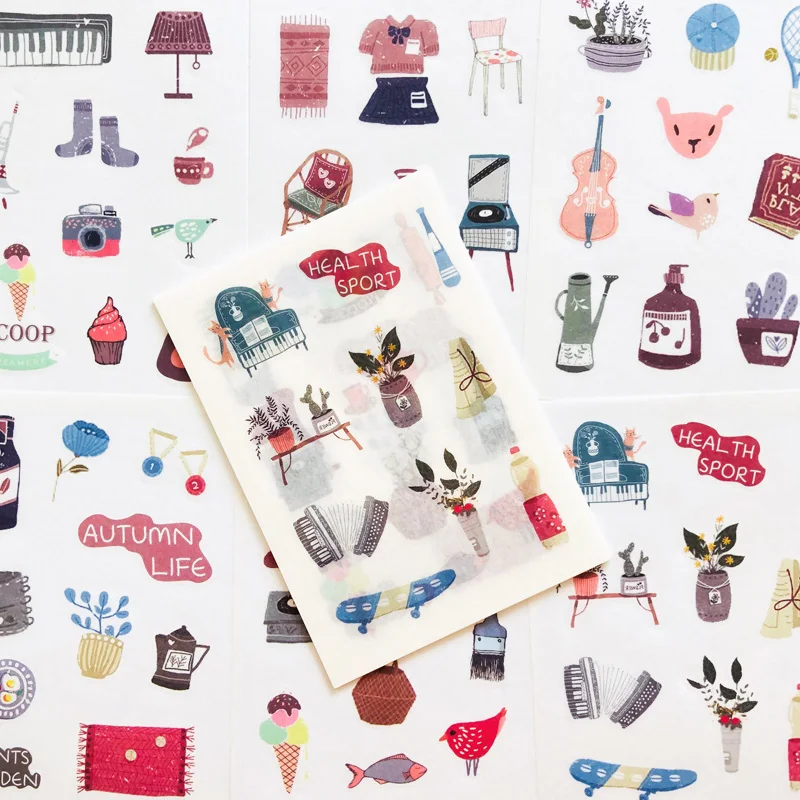 6 листов/упаковка стикеры из бумаги для ноутбука компьютера телефона сделай