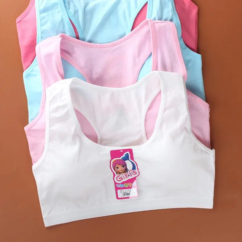 

5 шт./лот Новый бюстгальтер для молодых девушек студенческое Нижнее белье маленькая тренировочная хлопковая дышащая сетка