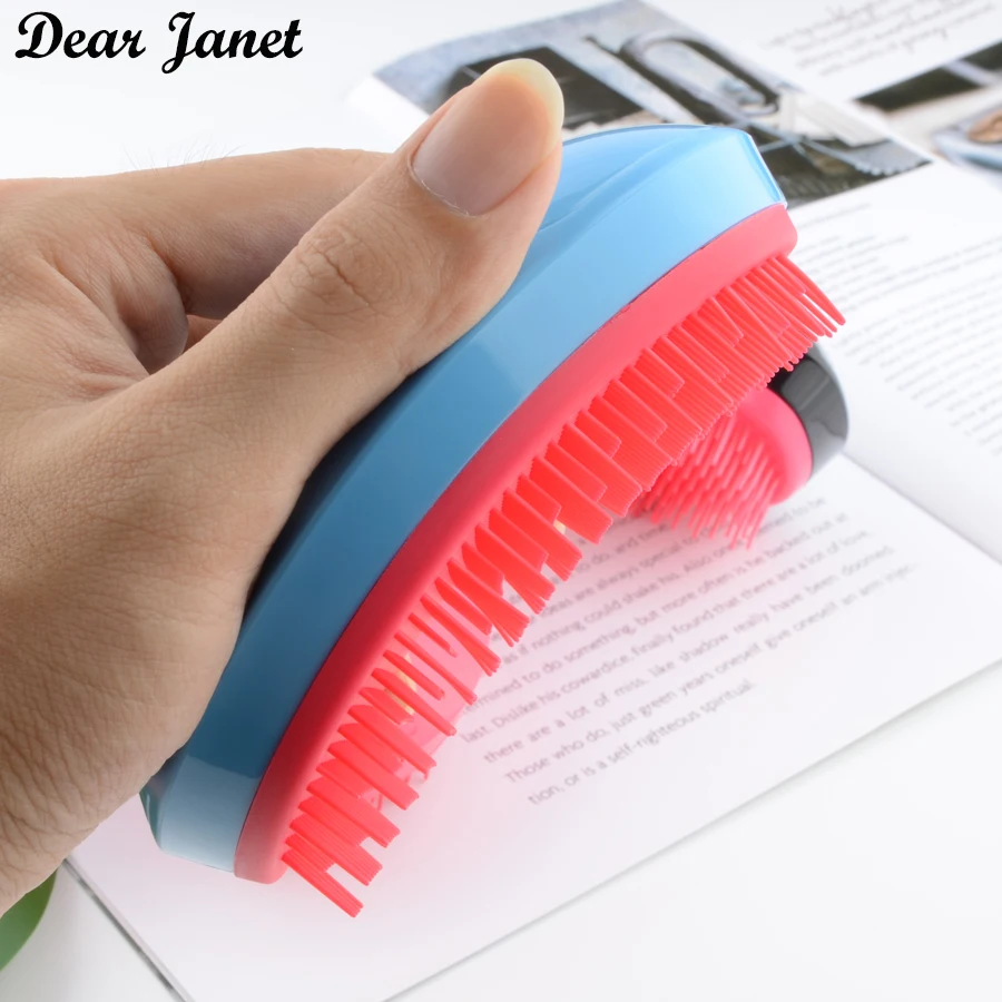 5 шт. милая расческа для волос профессиональная сглаживания 3 вида цветов ABS