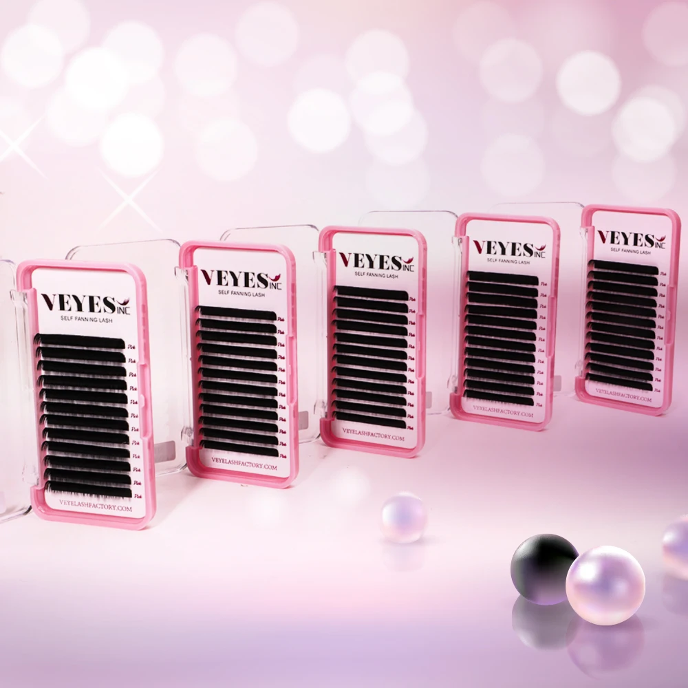 

Ресницы Easy Faning для наращивания, быстрорастущие автоматические накладные ресницы, увеличение объема, для макияжа