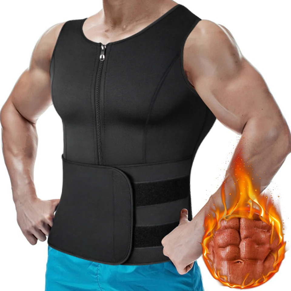 Мужской тренировочный жилет для талии тренировочные майки корректирующая