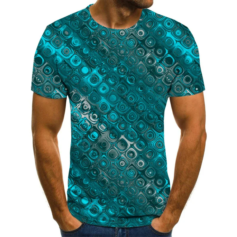 

Fun 3D Polka Dot Men's T-Shirts Summer Men's Singlets Trendy Fashion Tops Everyday Casual Short-Sleeved New Streetwear