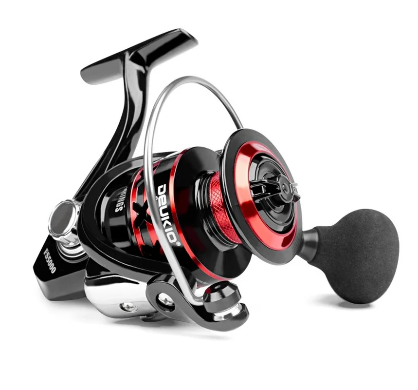 

DEUKIO Fishing Reel Spinning for Reels 2000-7000 Max Drag 17KG Metal Spool Saltwater Reel Carp Fishing Reels Carretilha De Pesca