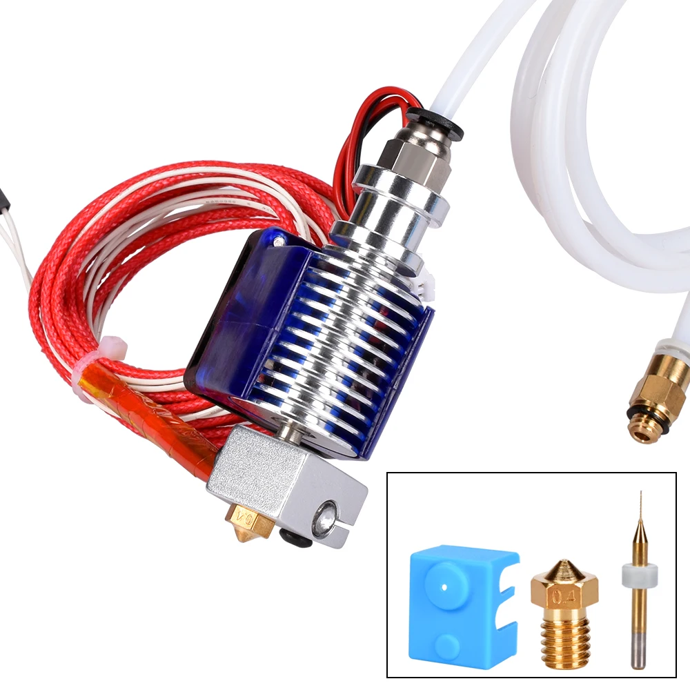 V6 J head Hotend Extruder Kit Bowden для филамента охлаждающего вентилятора термистора +