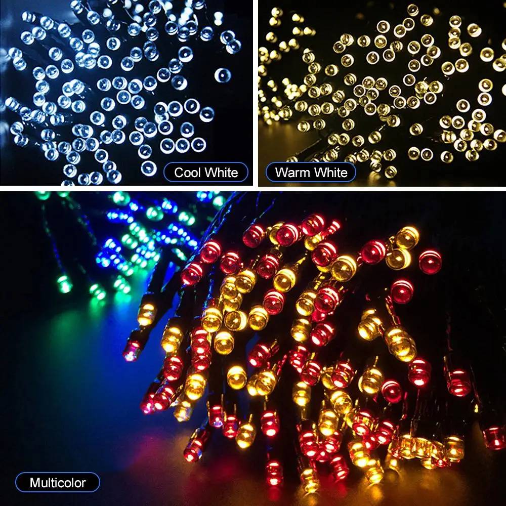 

Solar String Lights 72ft 200 LED IP65 Decorative String Lights for Indoor Outdoors Festival Wedding Holiday Decorations