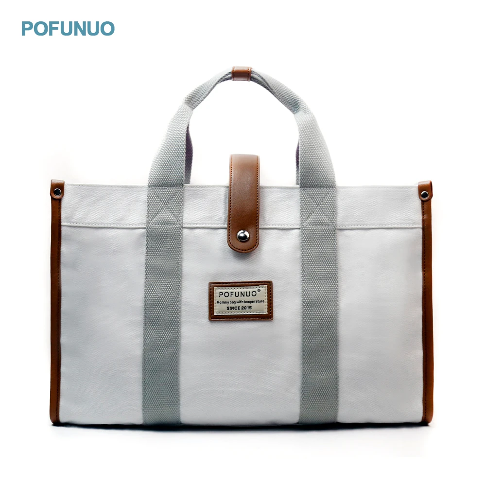 Рюкзак Pofunuo для мам вместительный дорожный ранец подгузников модная