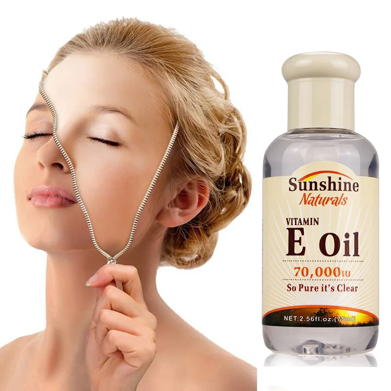 Эфирное масло для ухода за кожей Sunshine Naturals витамин Е жидкость 70000iu 2 5 унции