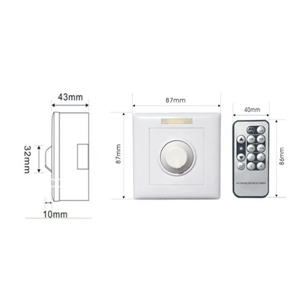 Светодиодный диммер 800 Вт 10 В Диммируемый Светильник лампа с регулируемой