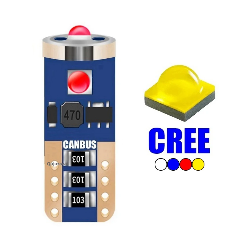 2020 новый чип яркий T10 W5W светодиодный автомобильный тормозной светильник для