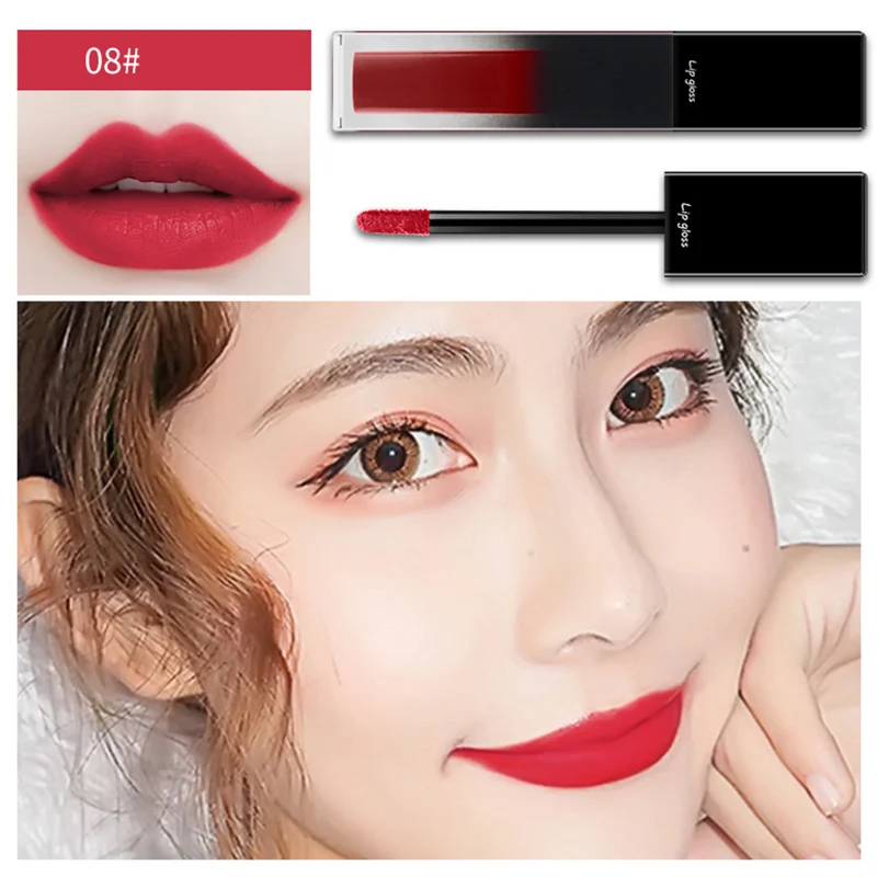 Женский макияж блеск для губ увлажняющая питательная жидкая помада инструмент