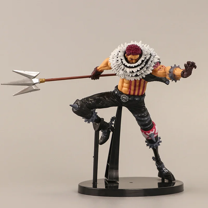 1pc 16.5cm Anime One Piece Action Figures Toys Cool Charlotte Katakuri Cartoon Figureine Models Doll Kids | Игрушки и хобби