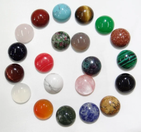 14 мм полукруглый кабошон с плоской задней поверхностью Гладкий тигровый глаз