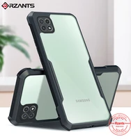 rzants for samsung galaxy a22 4g 5g m32 case hard air bag protection slim thin clear crystal cover