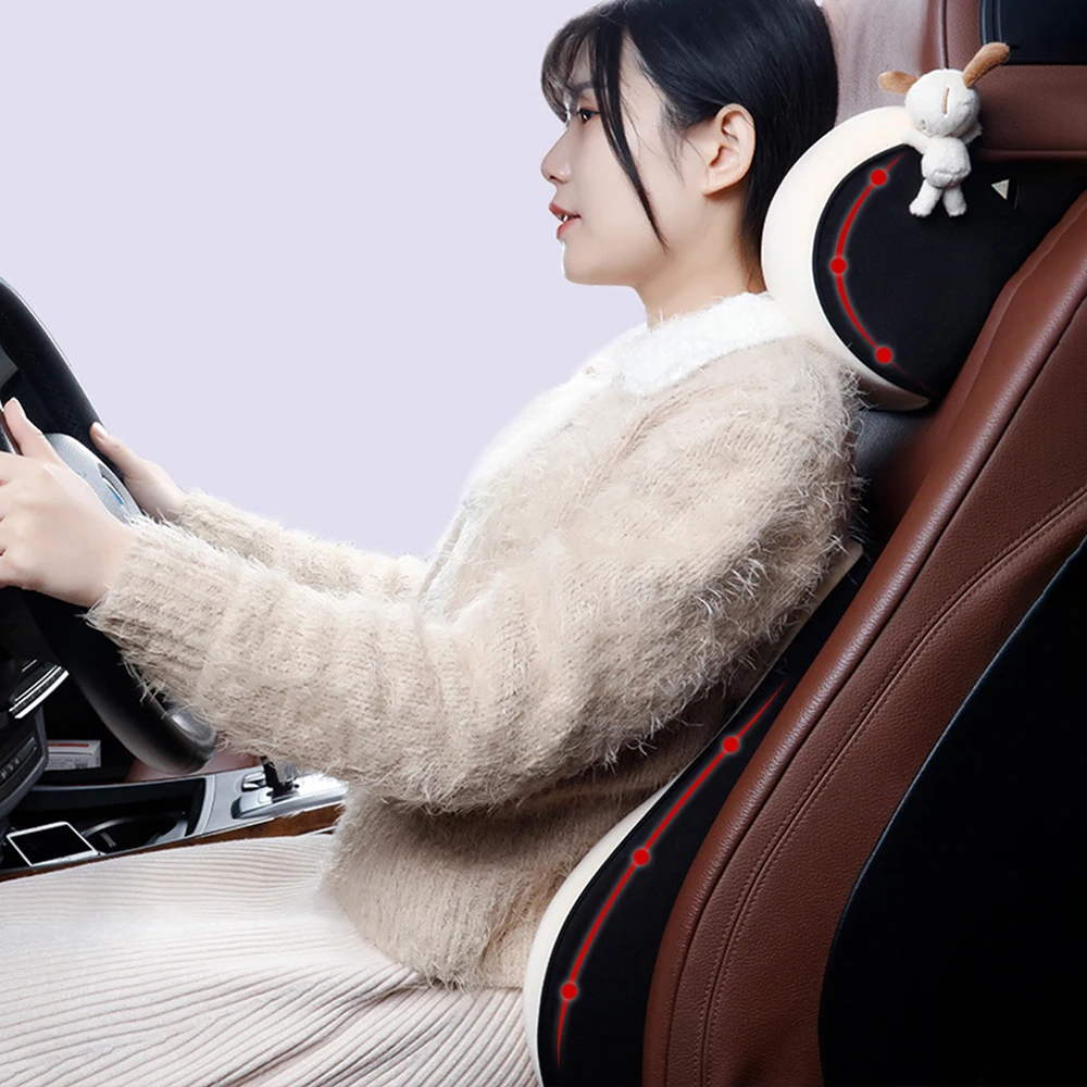 Подушка на подголовник автомобильного сиденья защитная подушка для шеи и