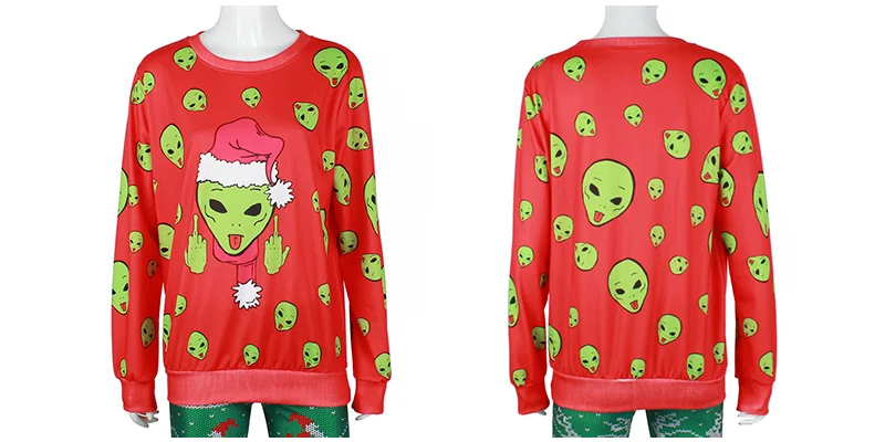 LISCN Christmas Man women Ugly Christmas Sweater Couple Watching Clothing Unisex Lovers for Men Autumn Winter New