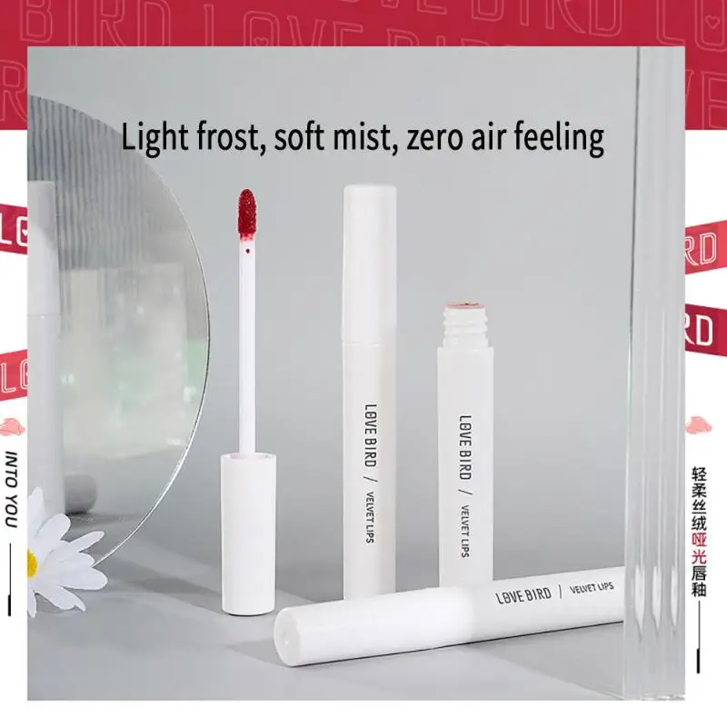 

Velvet Lip Glaze Matte Matte Velvet Makeup Air Moisturizing Waterproof Non-stick Cup Moisturizing Lipstick For Girls TSLM1