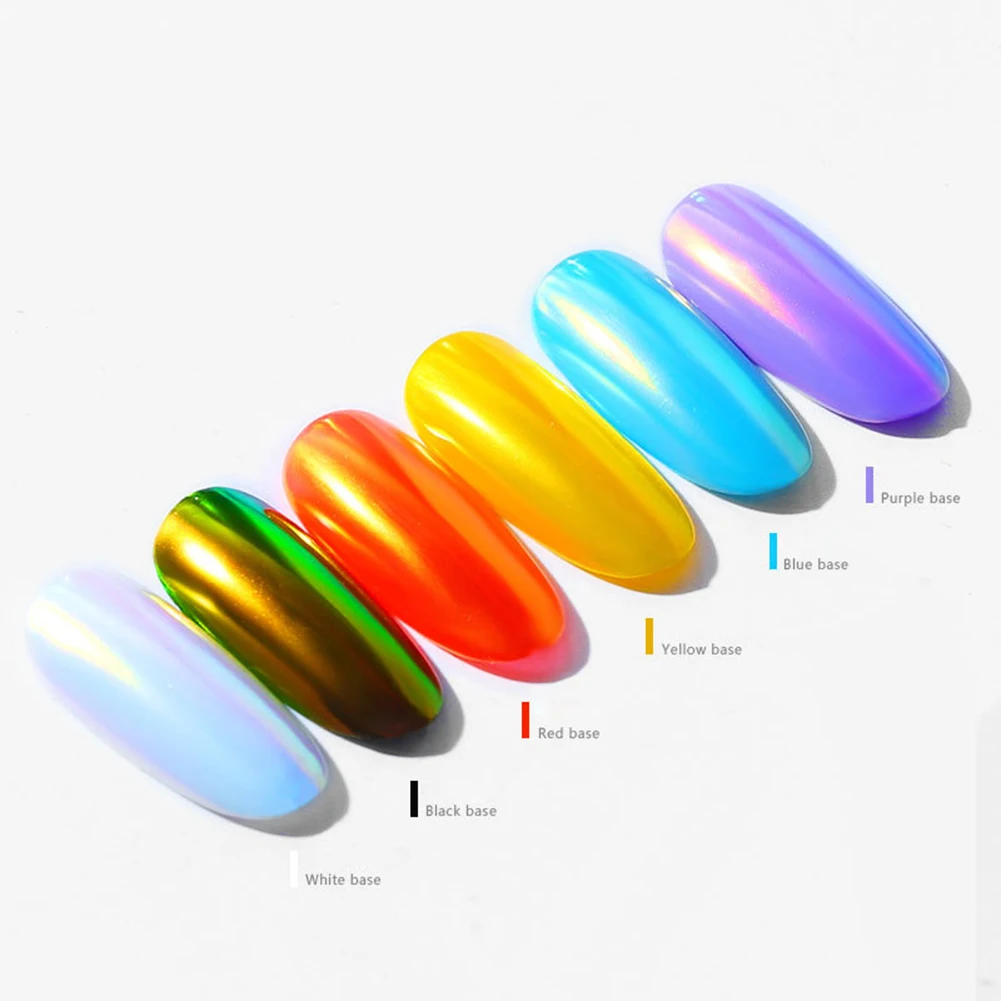 Перламутровый порошок DIY зеркальный эффект для дизайна ногтей Блестящий Декор