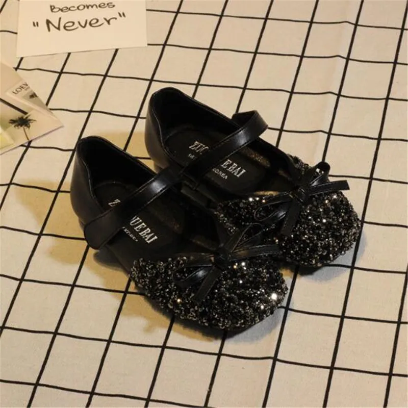 

New Children Student Shoes Baby Sprng/Autumn Leather Shoes Girls Toddler Breathable Princess Moccasins Kids Flats 018