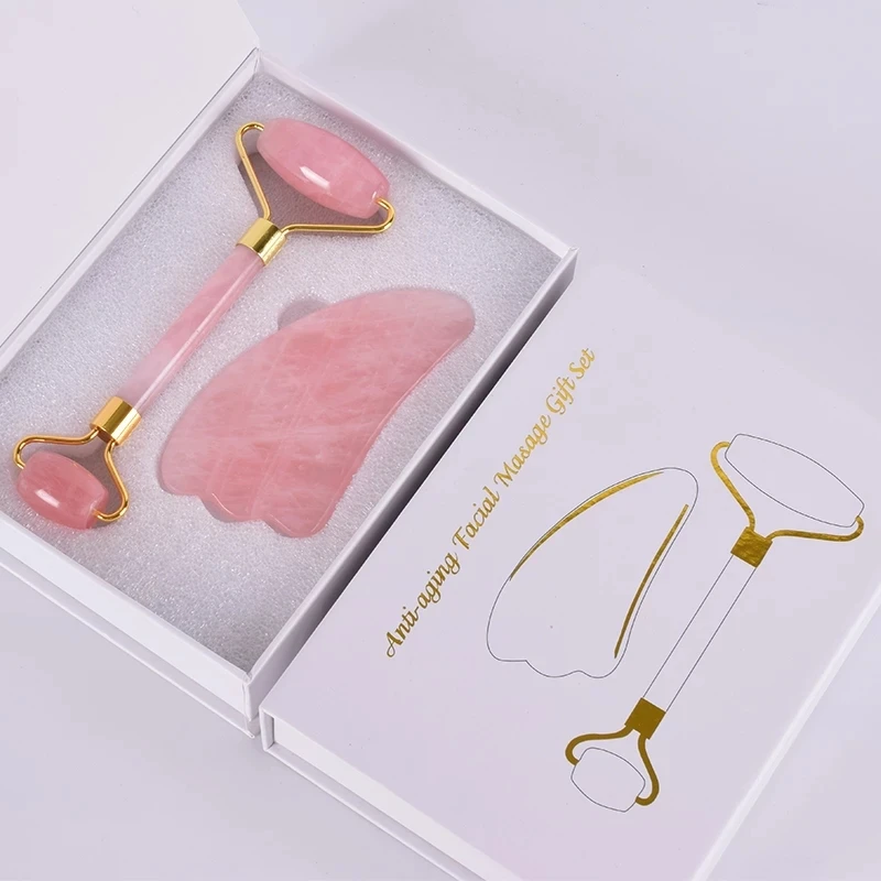 

New Jade Stone Massage Gua Sha Scraper Roller Facial Care Physical Beauty Lifting Firming Guasha Face massager Scraping Tool