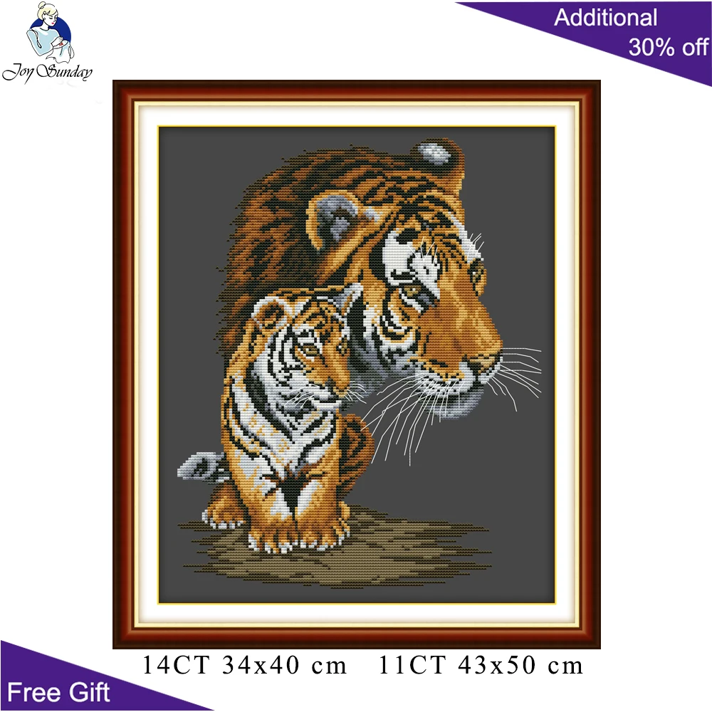Набор для вышивки крестиком Joy Sunday Tiger D186D211(1)D211(2)D331 домашний декор наборы с