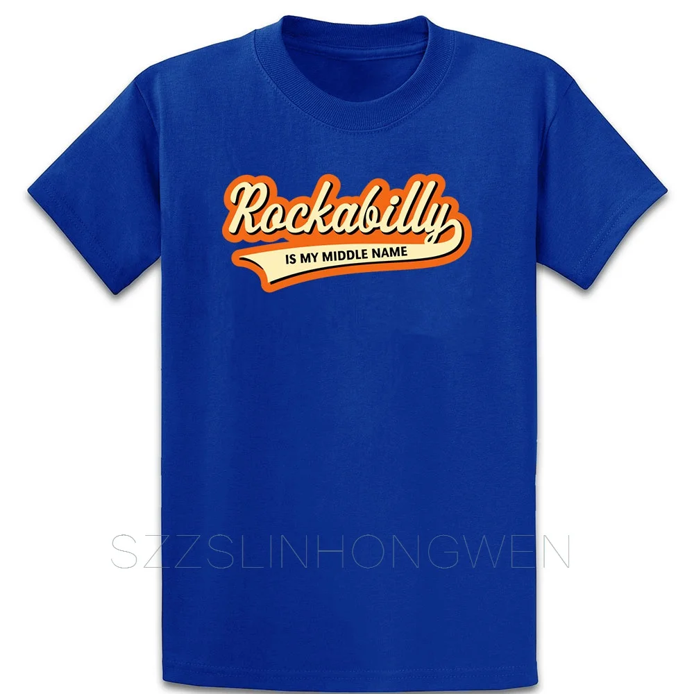 Футболка Rockabilly Is My Middle Name 3c базовая Однотонная футболка весенне осенняя с принтом