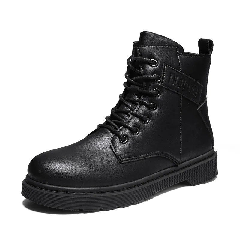 

[fashion high top Martin boots series] new trend of autumn / winter 2021 ins British style motorcycle men's shoes