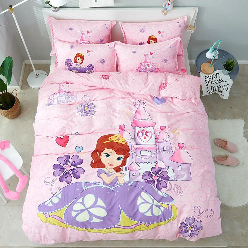 1 SET Disney Mickey Minnie Princess Sophia Series Four sets of children's bedding Household set Children's room layout | Дом и сад