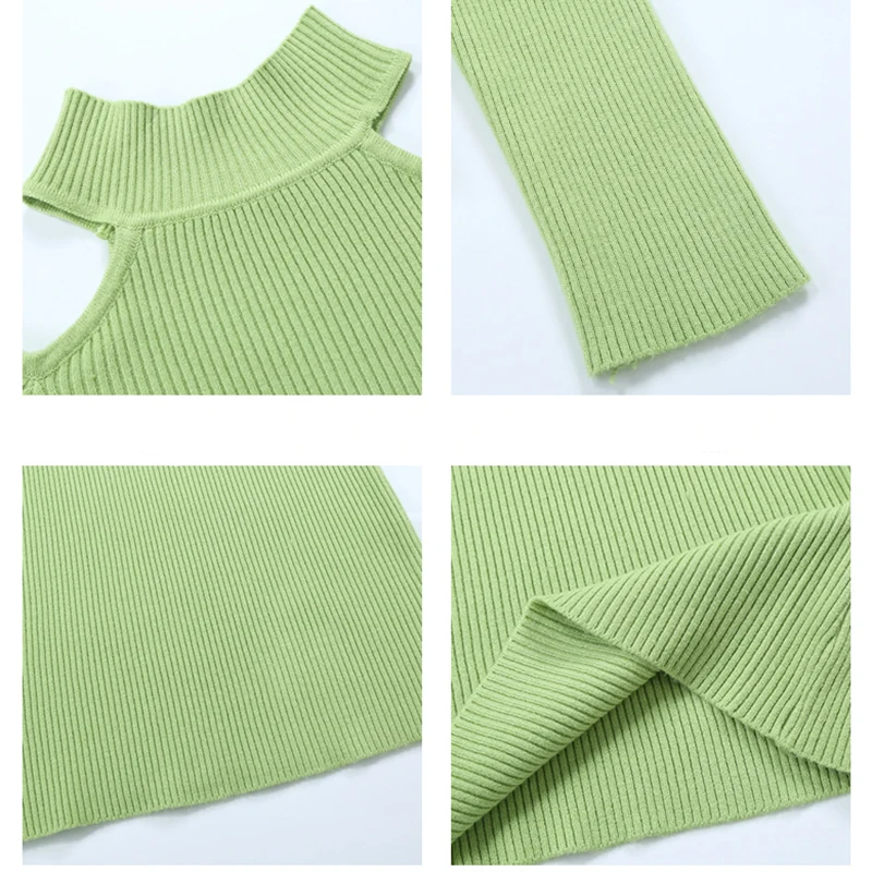 

shintimes Autumn Winter Sexy Off Shoulder Half Turtleneck Sweater Women Sweaters Knitted Pullovers Slim Jumpers Red Black Tops