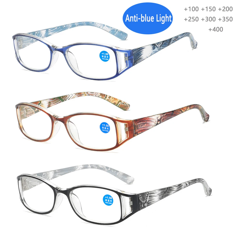

Reading Glasses Retro Anti Blue ray Women Reader Hyperopia Computer Presbyopia Prescription Eyewear +1.0+1.5+2.0+2.5+3.0+3.5+4.0
