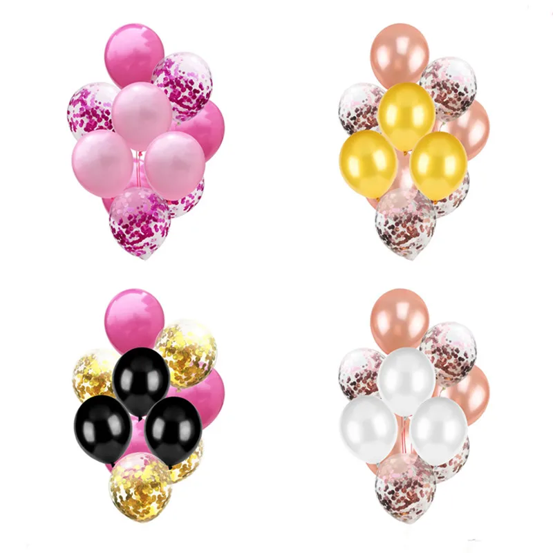 10 шт. набор из белых и черных воздушных шаров украшения для свадьбы дня рождения