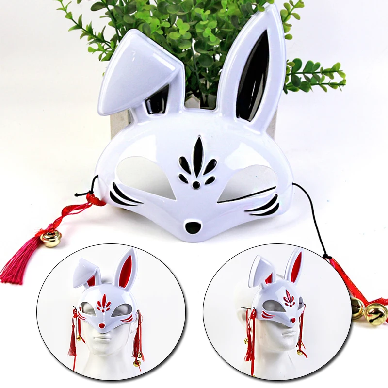 Маскарадная маска в японском стиле для косплевечерние маленькая лисы с