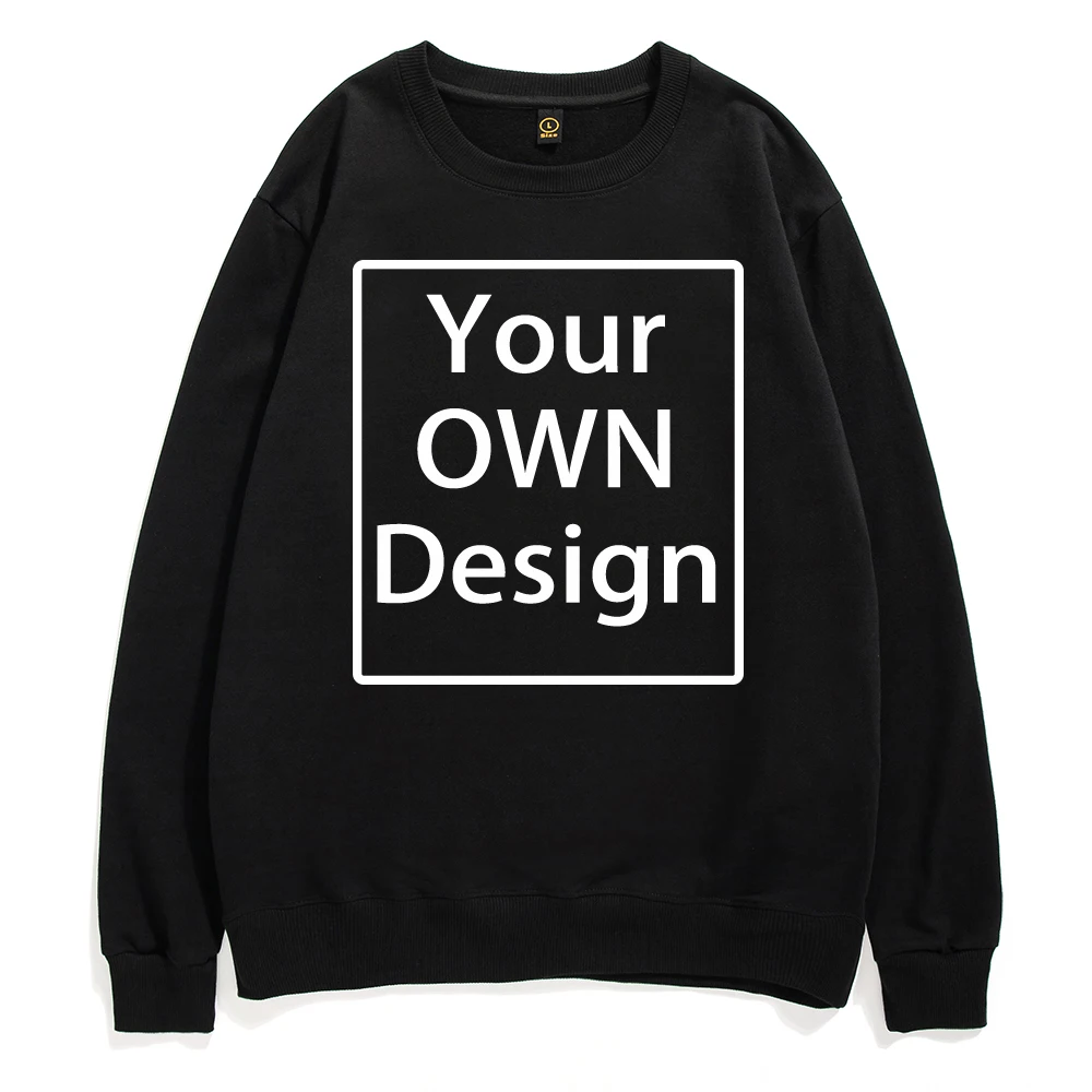 Your OWN Design Brand Logo/Picture Custom made Hoodies Men 8 Color Loose Fashion 2021 Sweatshirts Women Autumn Cotton Clothes