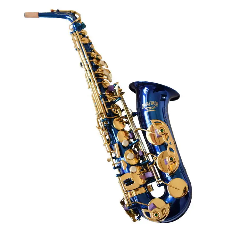 

Calvoz ATLO саксофон e-плоский саксофон музыкальный инструмент синяя краска золотой ключ