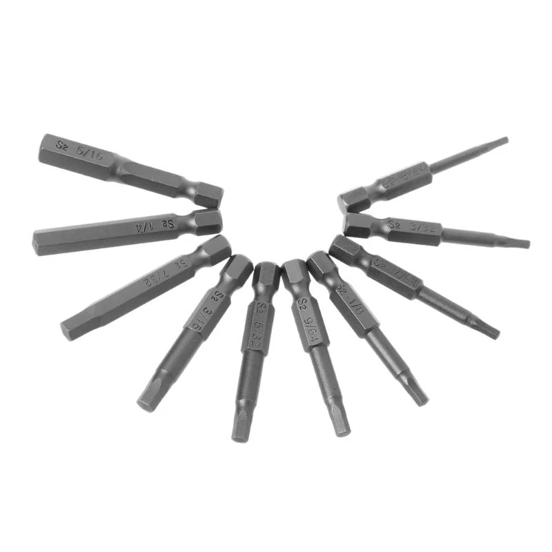 Hot XD-10Pcs Magnetic Hexagon Screwdriver Bit Steel 1/4 Inch Hex Shank Screw Drivers Set 50Mm | Инструменты