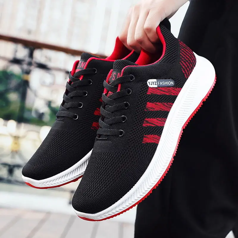 

Men's sports shoes, running shoes, non-slip rookie summer flying mesh breathable sports shoes, good foot odor and breathability
