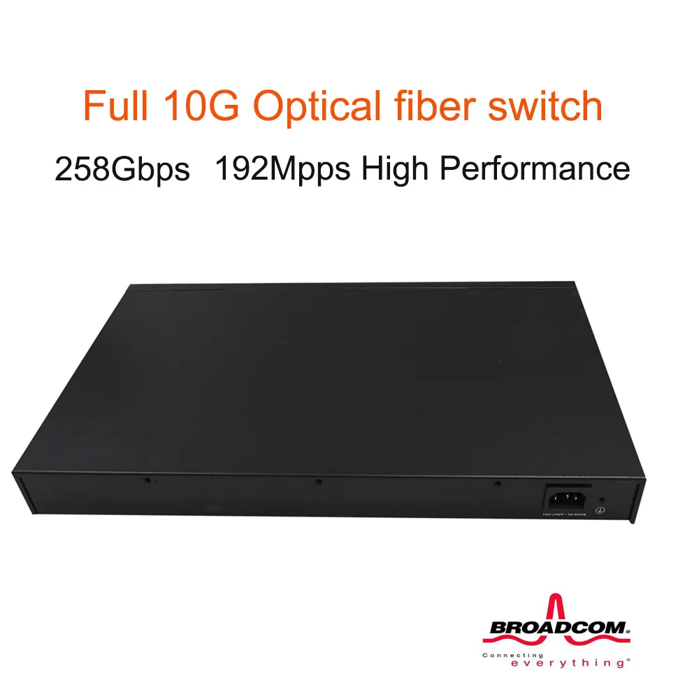 Full 10G network switch 12*10G SFP+ Fiber ports and 8*100/1000M RJ45 L2 managed | Компьютеры и офис