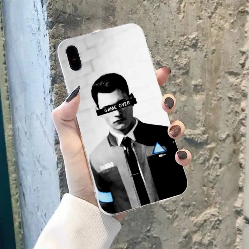 TOPLBPCS Детройт станьте человеком RK800 силиконовый черный чехол для телефона iPhone 8 7 6