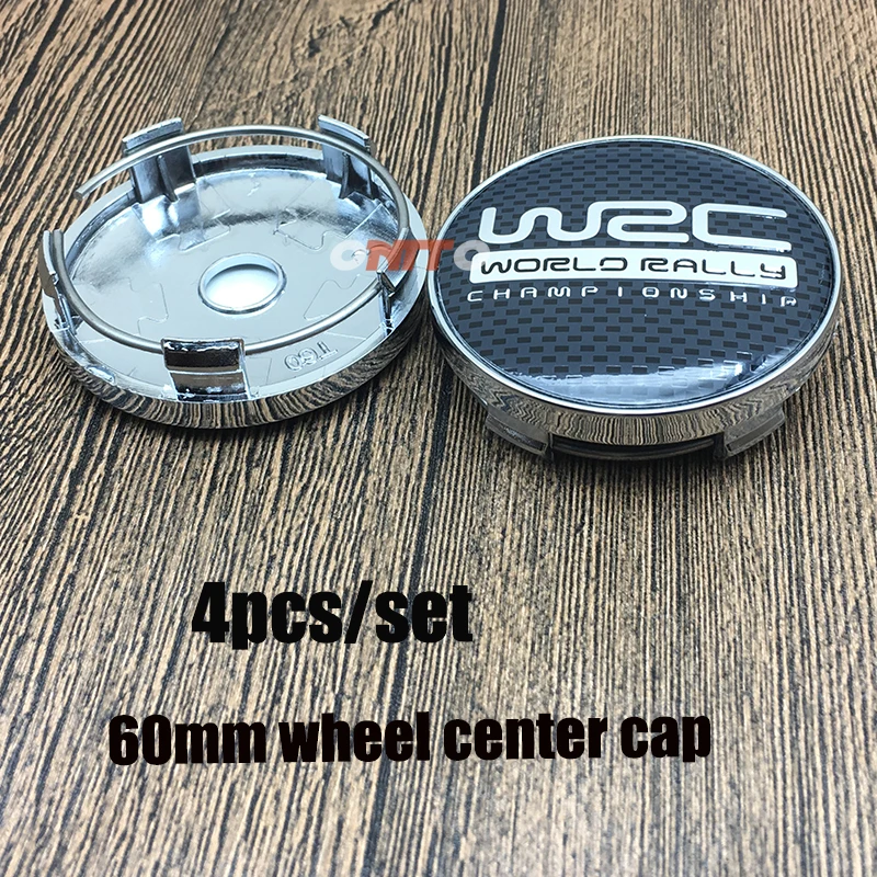 Hot Sale 4PC 60mm 2.36inch WRC logo Wheel Sticker Car Center Cap Decoration Styling Hub Centre Cover Chrome | Автомобили и