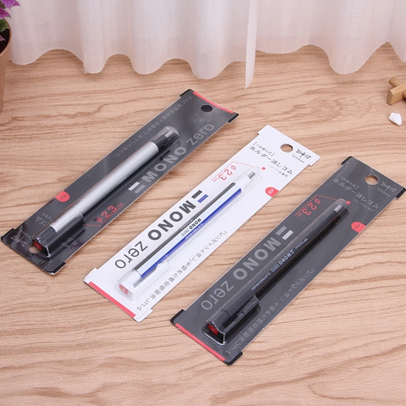 Ластик с круглым наконечником запасная упаковка ультратонкий карандаш из резины