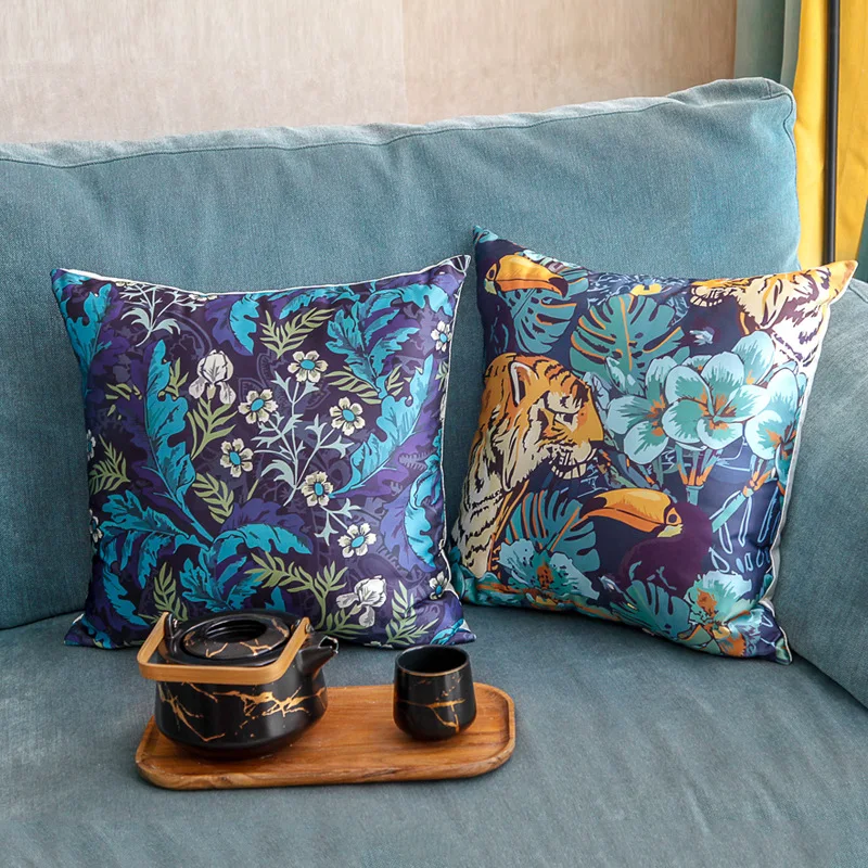 

Роскошная легсветильник подушка из искусственного шелка, подушка с сердечником, Современная Подушка для спальни, прикроватного столика, го...