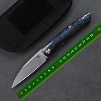 ch3550 folding knife m390 blade titanium alloy handle outdoor camping hunting pocket fishing tactics fruit survive edc tools