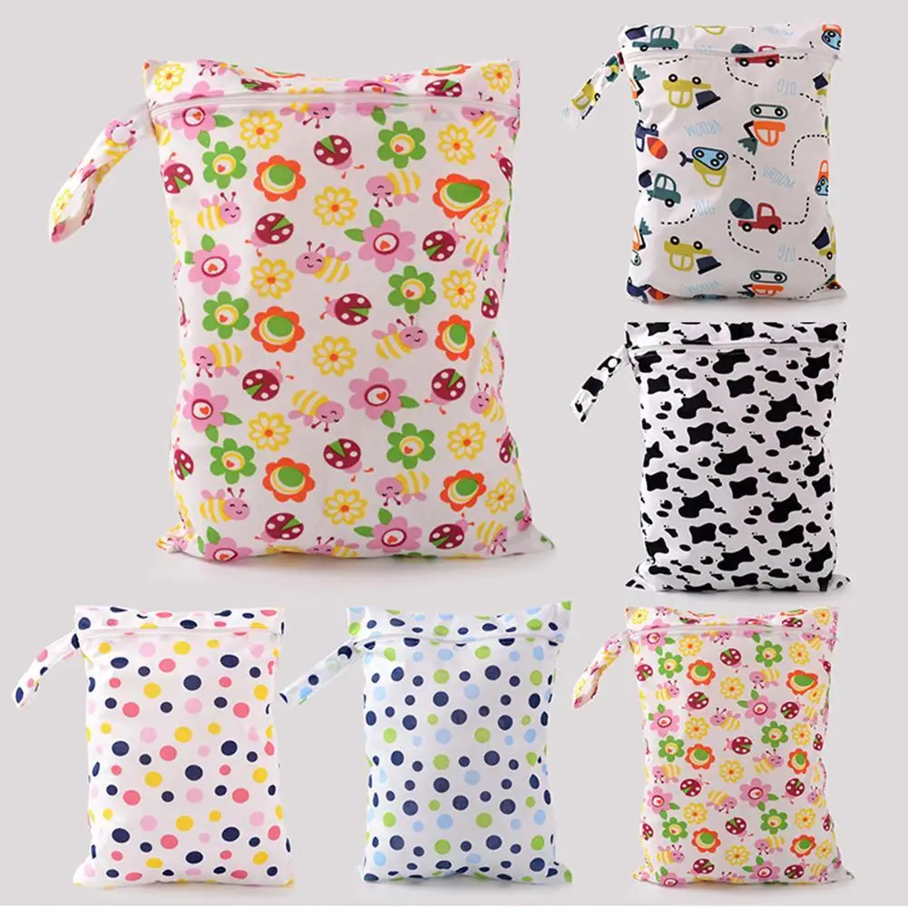 Baby Infant Washable Nappy Storage Bag Diaper Bag Wet Dry Cloth Waterproof